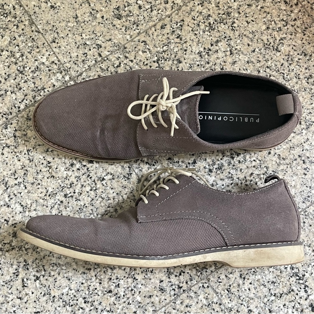 PUBLIC OPINION Oxfords Derbys Men's Shoes Denim Gray - Size 11